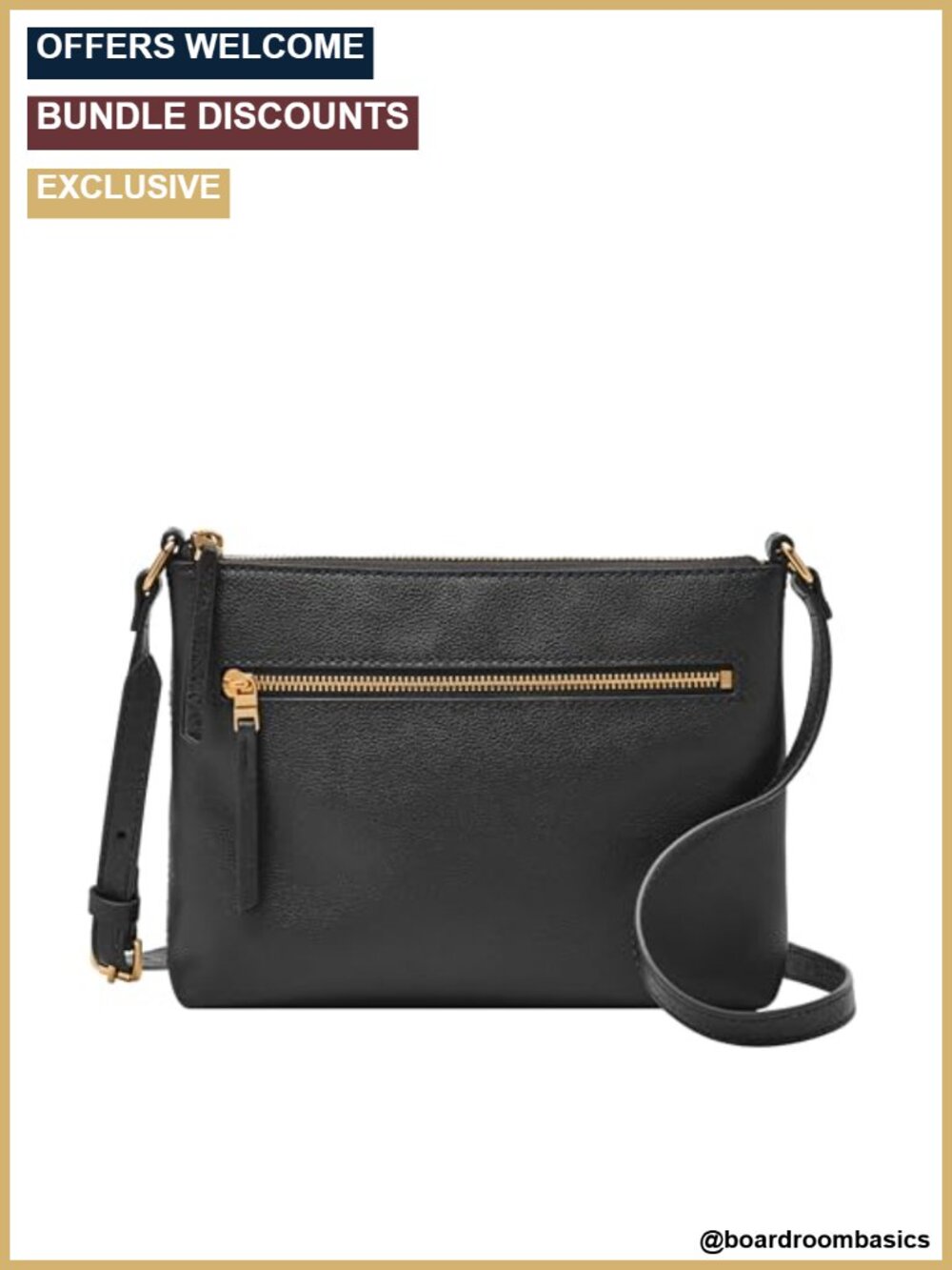 Genuine Leather Crossbody Bag Small Flap Purse Adjustable Strap